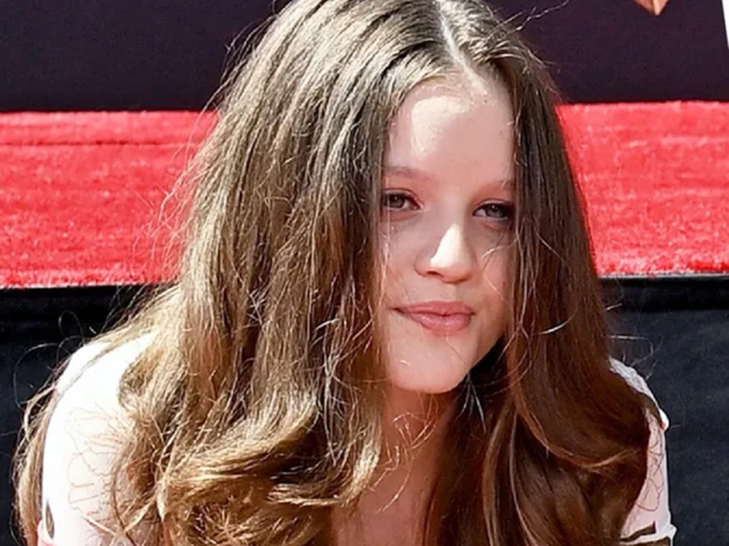 Finley Aaron Love Lockwood at the Hollywood Chinese Theatre during a handprint ceremony.