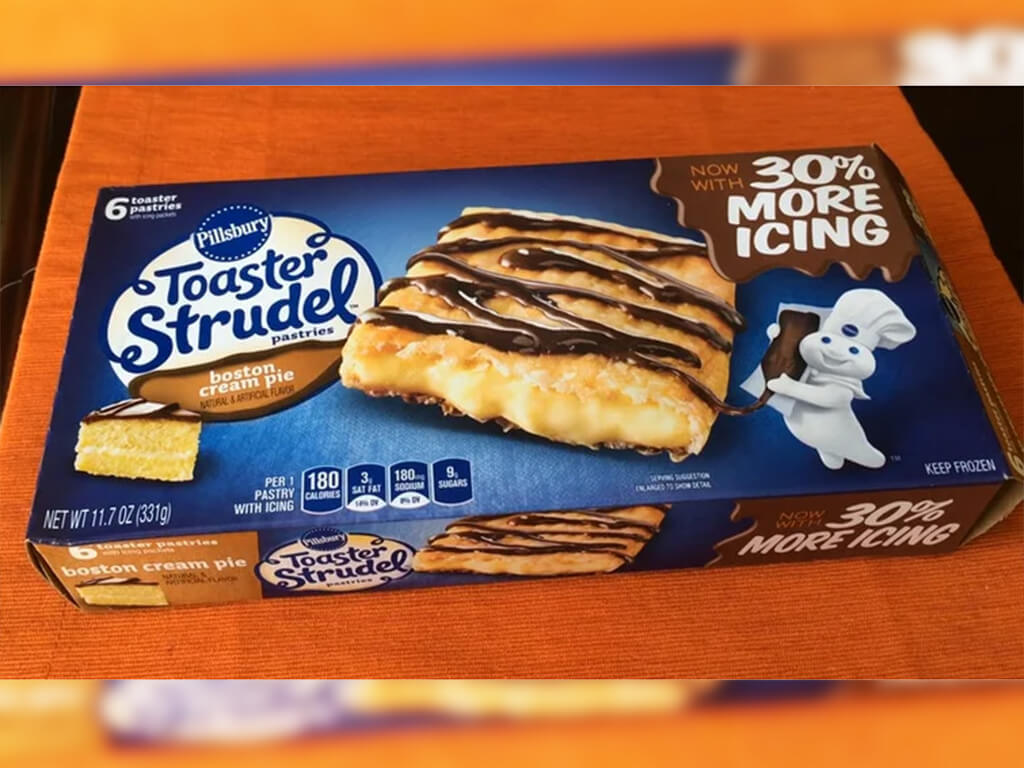 Box of Boston Cream Pie flavored Toaster Strudels