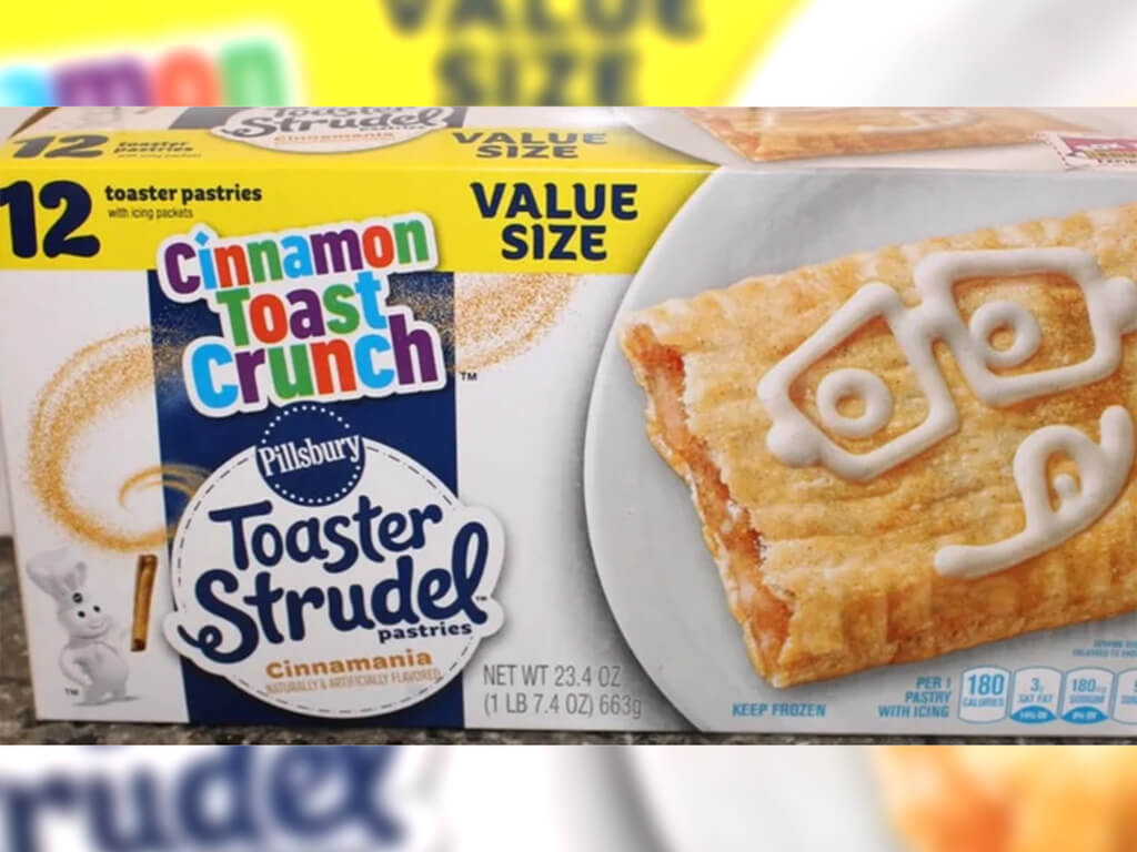 Box of Cinnamania flavor Toaster Strudels