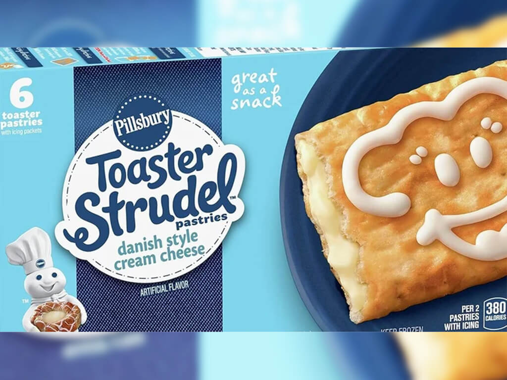 Box of Danish Style cream cheese Toaster Strudels