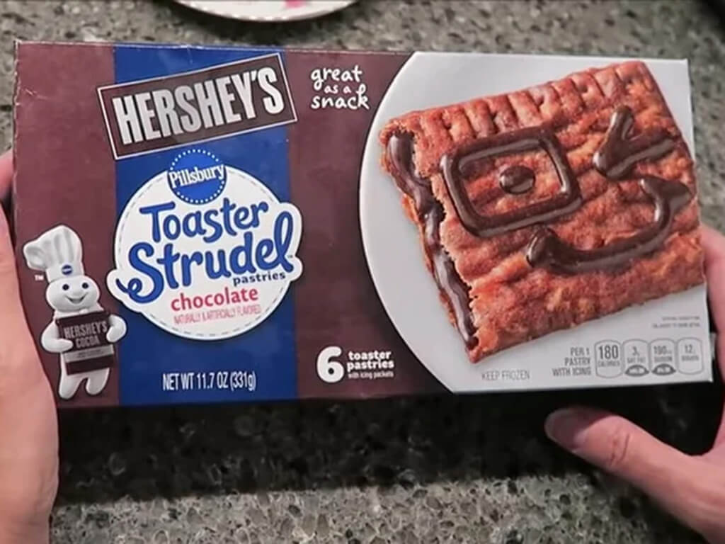 Box of Chocolate flavored Toaster Strudel pastries