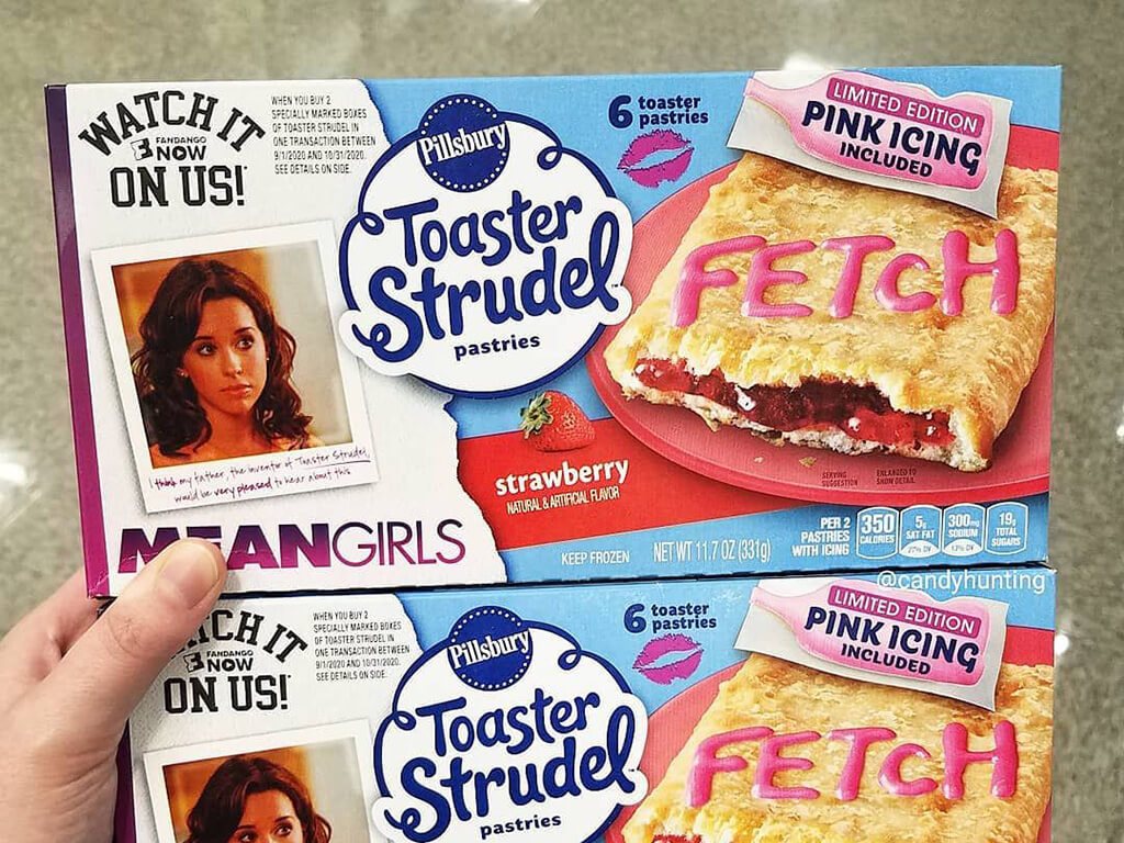 Box of Mean Girls branded Toaster Strudels 