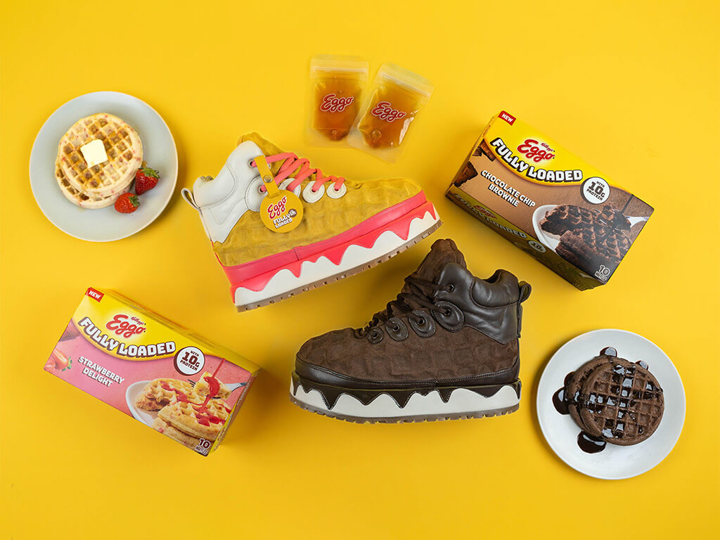 Eggo And SRGN Launch Custom Sneakers To Celebrate New Fully Loaded Waffles With Protein