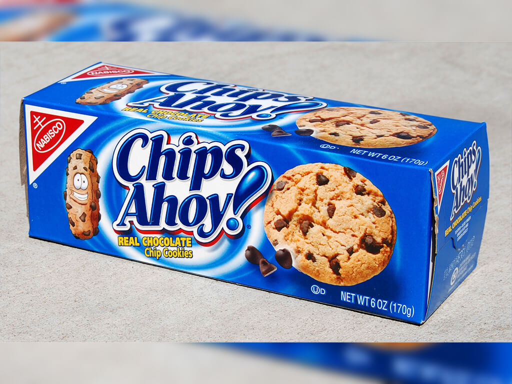 A box of Chips Ahoy! cookies