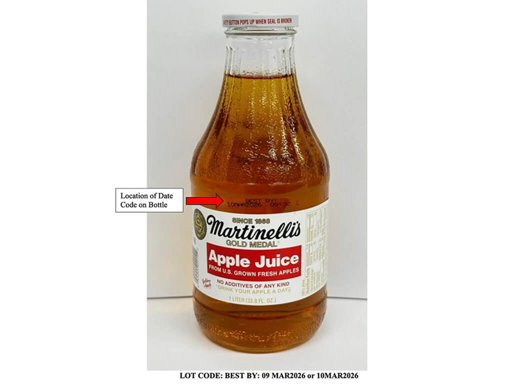 Martinelli's apple juice recalls over concern about arsenic levels